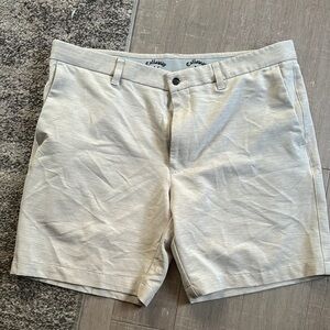 Callaway Men’s Light Khaki Cream Golf Lightweight Shorts Sz 38